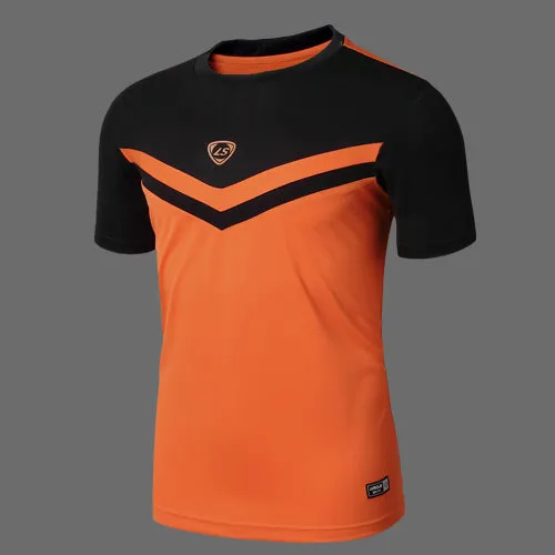 Hot shirt men soccer jerseys 2017 New Mens t-shirt sportswear quick dry sport t shirt Men's Short Sleeve men t-shirt tshirt
