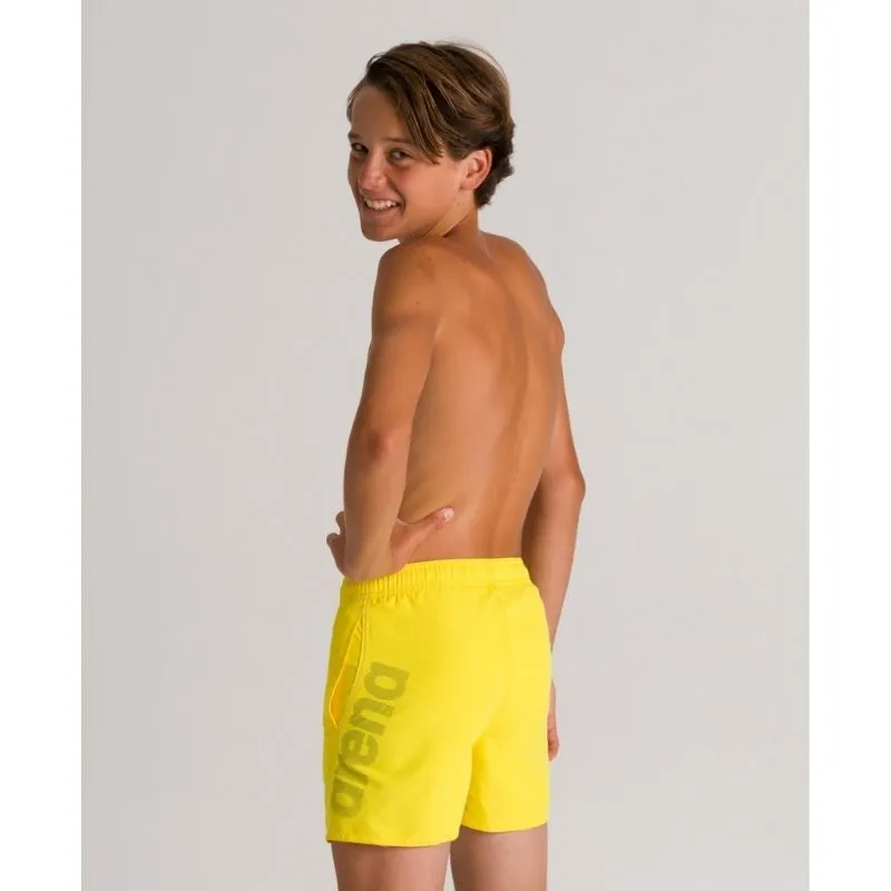 JUNIOR FUNDAMENTALS LOGO BOXER SWIM SHORTS