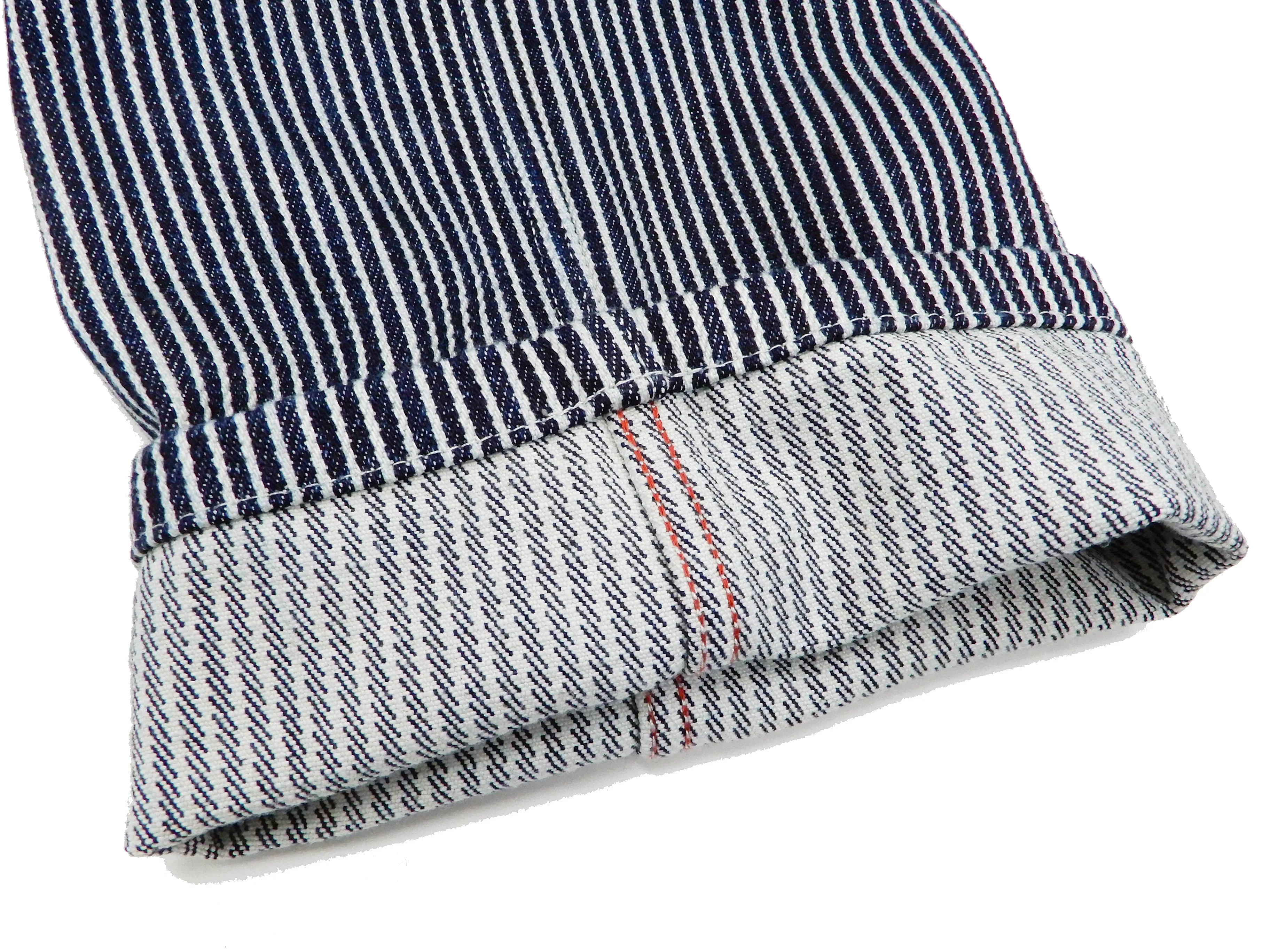 Kojima Genes Overalls Men's Casual 21 oz. Ultra Heavy Hickory Stripe Bib Overall RNB-1321 rnb1321