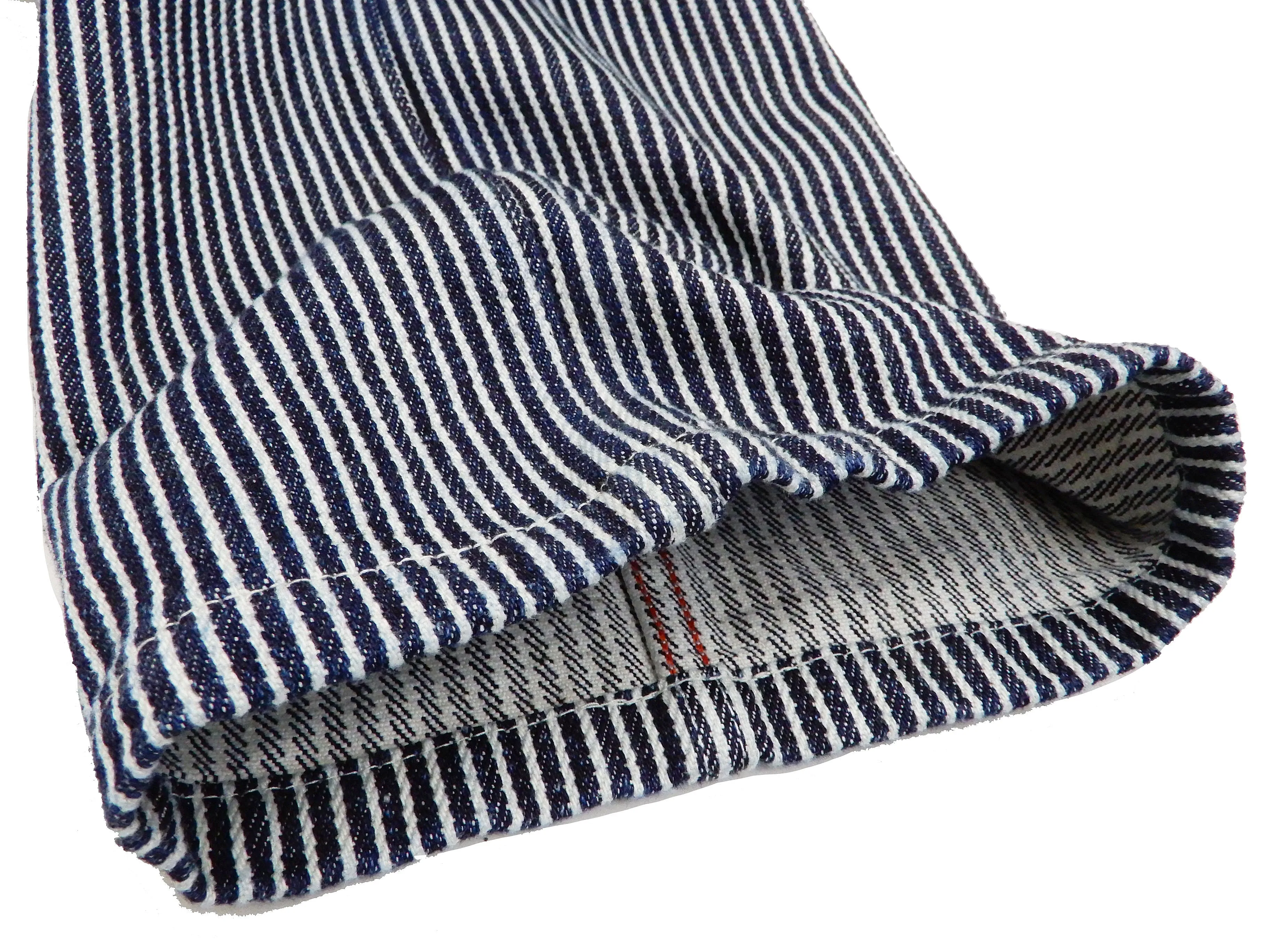 Kojima Genes Overalls Men's Casual 21 oz. Ultra Heavy Hickory Stripe Bib Overall RNB-1321 rnb1321