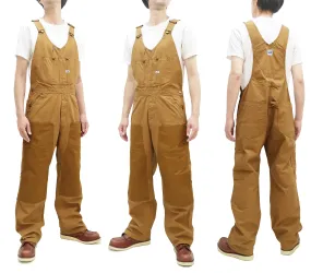 Lee Overalls Men's Casual Fashion Double Knee Duck Canvas Bib Overall High-Back LM8605 LM8605-145 Brown