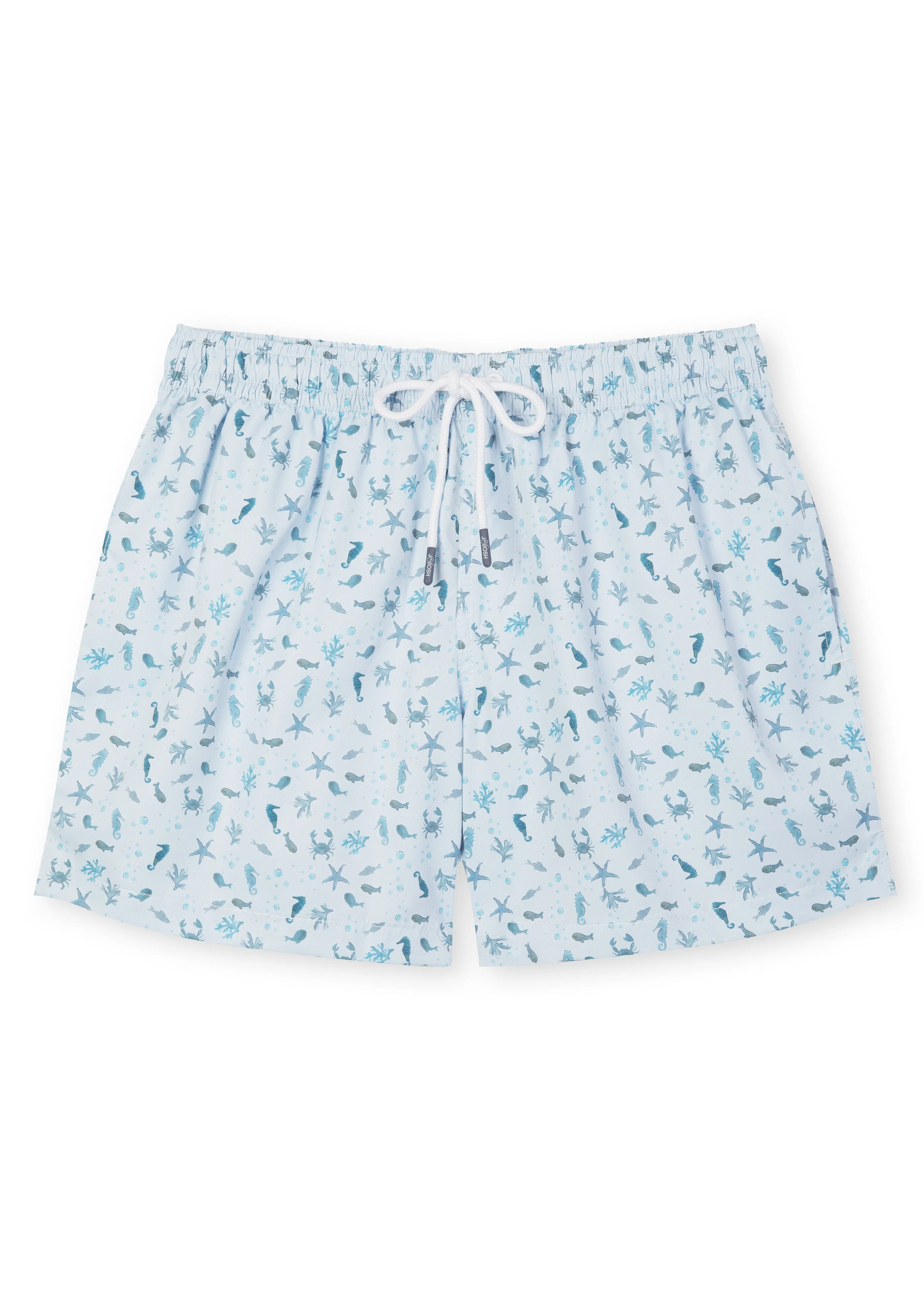Light Blue Sea Animals Men's Swim Shorts