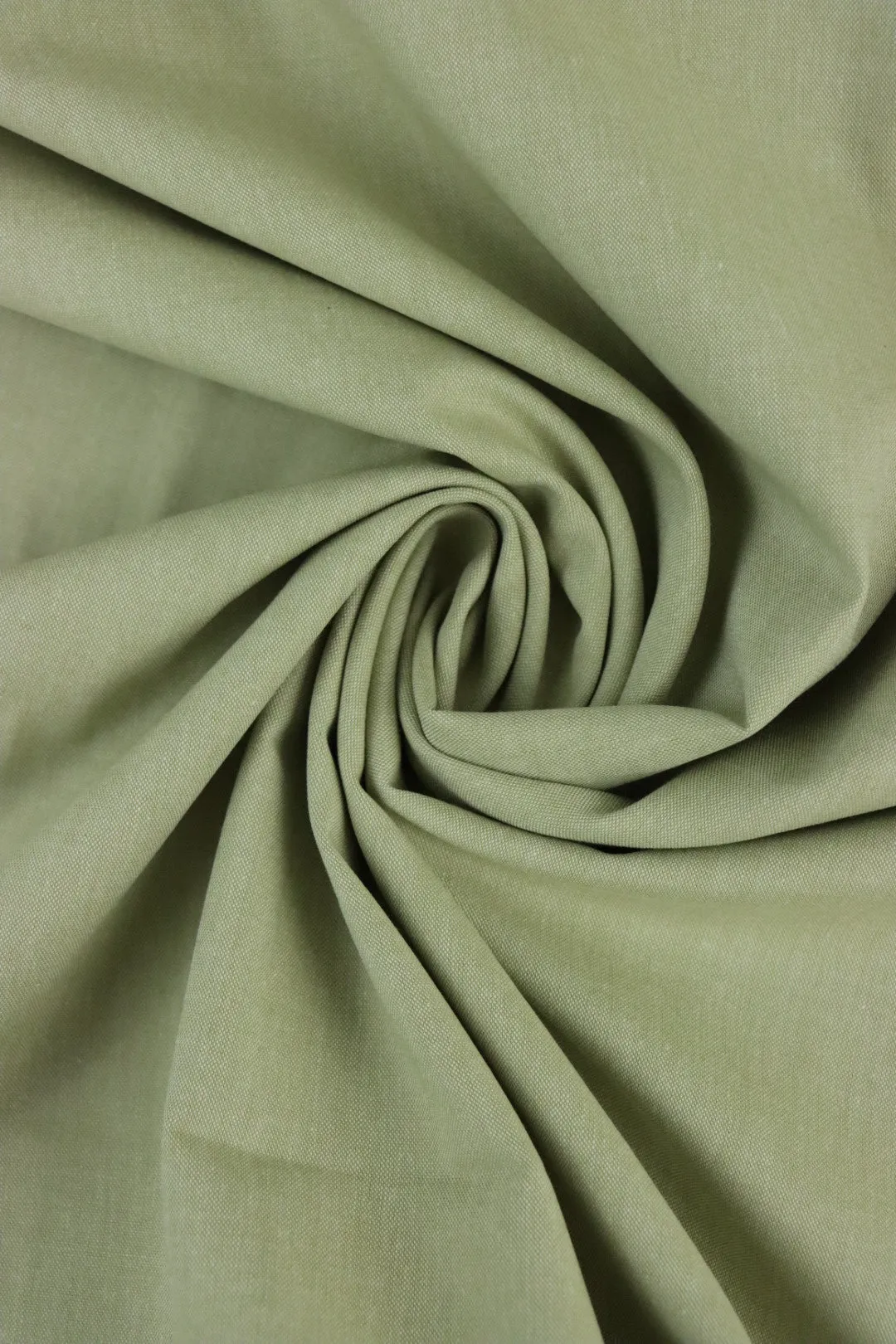 Light Sage 100% Cotton Chambray