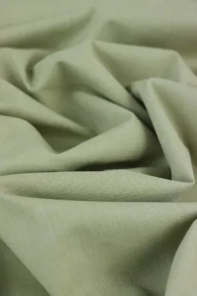 Light Sage 100% Cotton Chambray