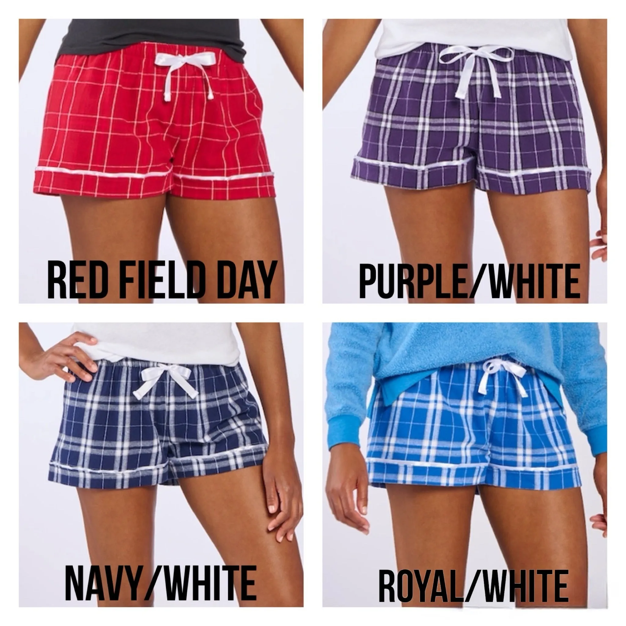 Logo Boxercraft Plaid Pajama Shorts