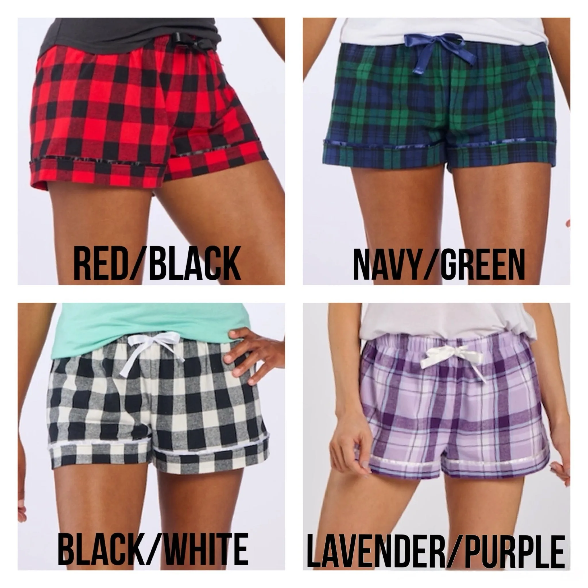 Logo Boxercraft Plaid Pajama Shorts