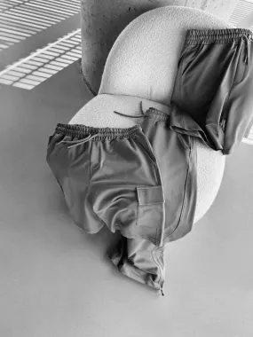 Loose Fit Pocket Shorts - Anthracite