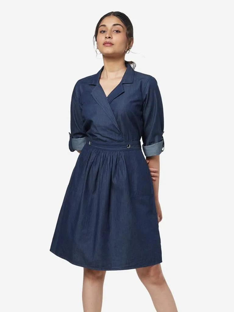 LOV Blue Chambray Shirtdress