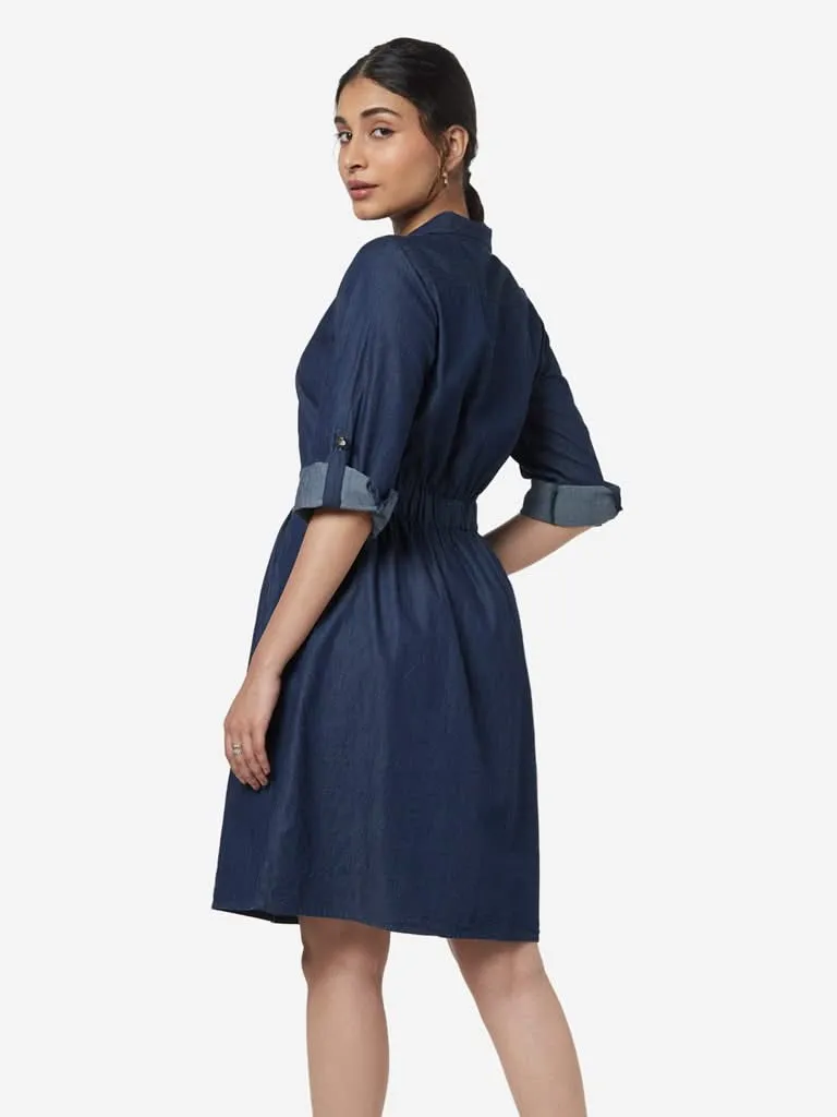 LOV Blue Chambray Shirtdress
