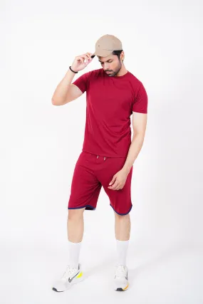 Maroon Men Shorts