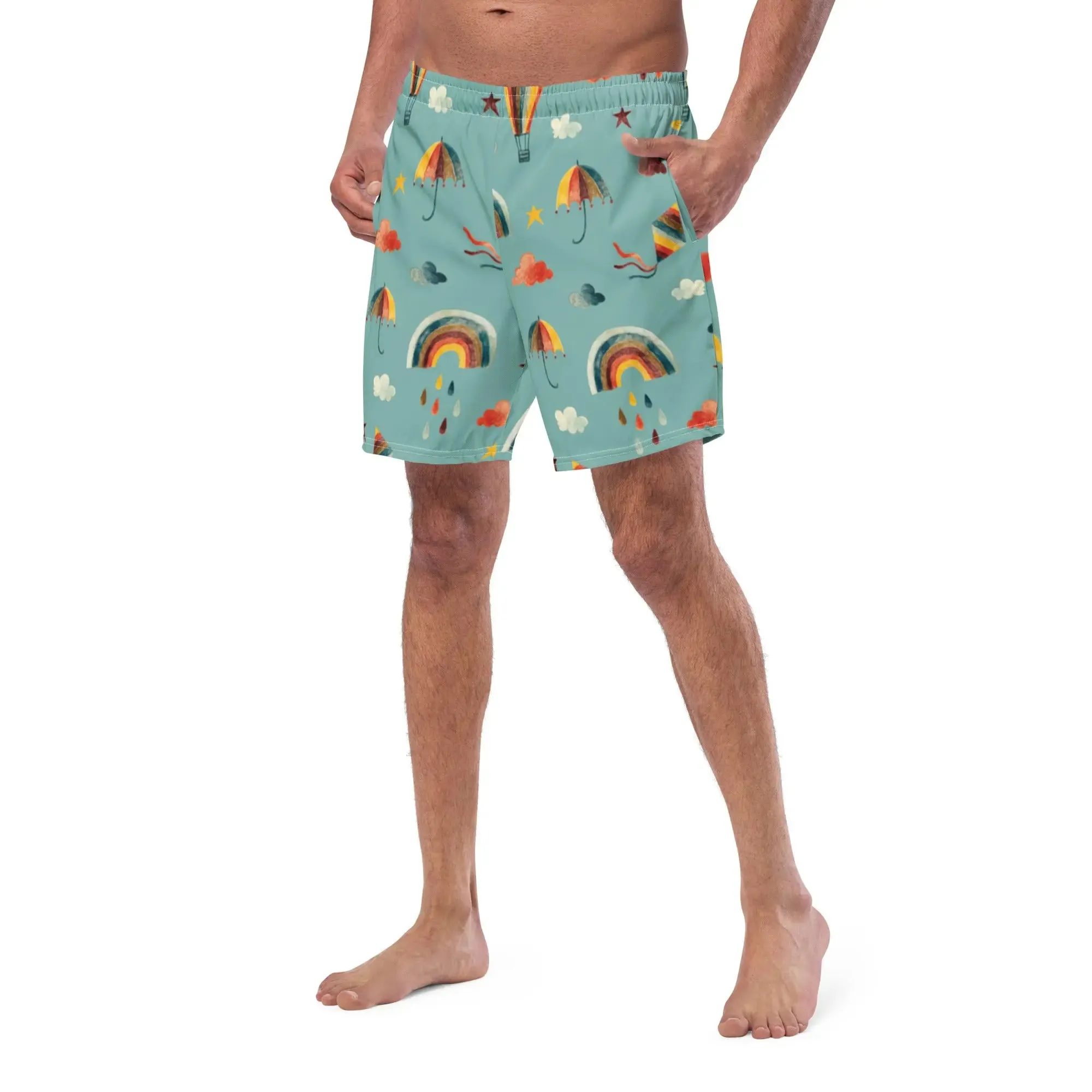 Men Swimming Shorts Design | Swim in the Sky Swimsuit
