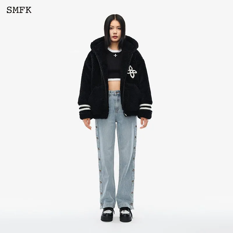 Midnight Flower Campus Fleece Hoodie