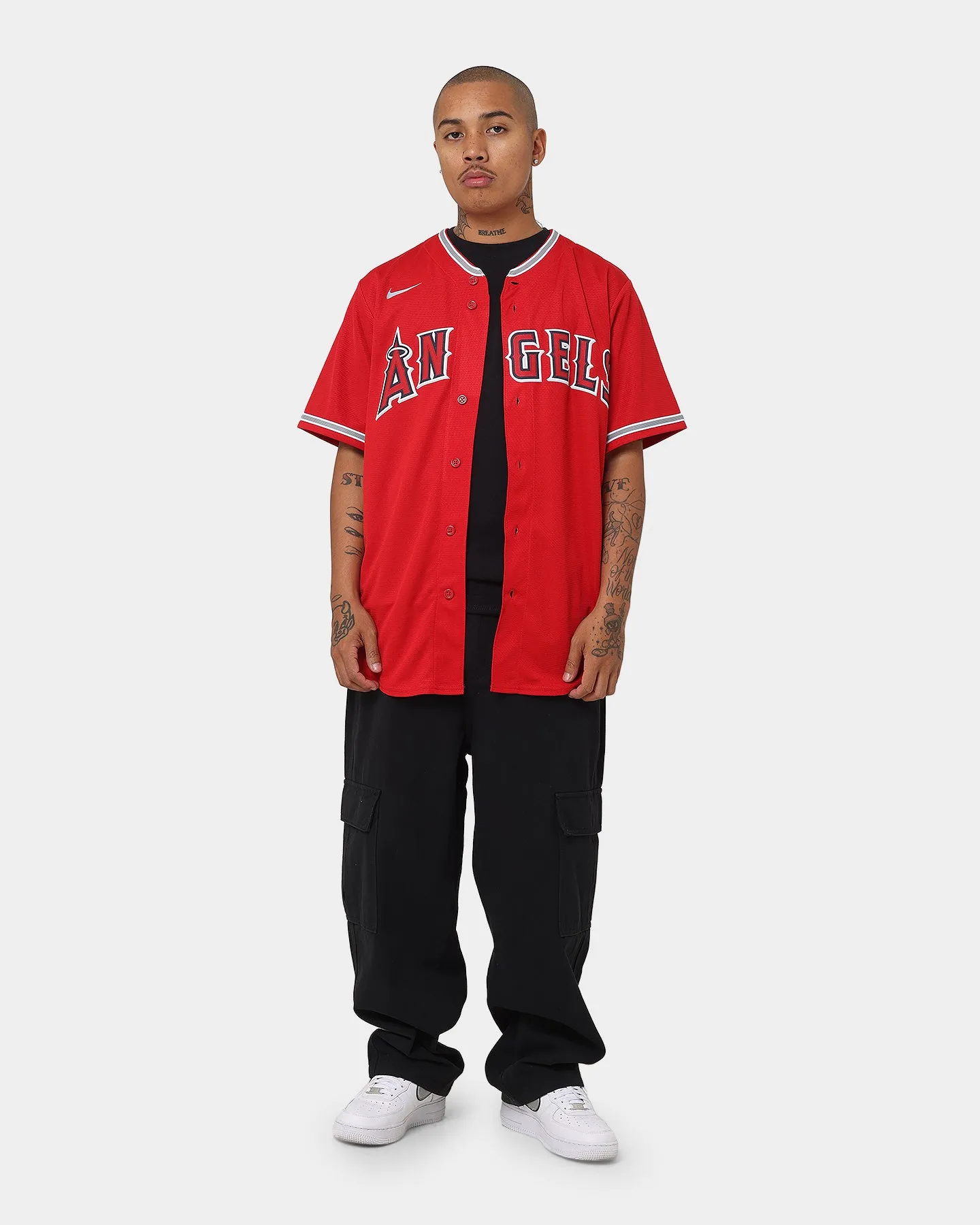 Nike Los Angeles Angels Official Rep Home Jersey Scarlet