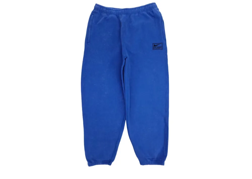 Nike x Stussy Acid Wash Sweatpants Blue