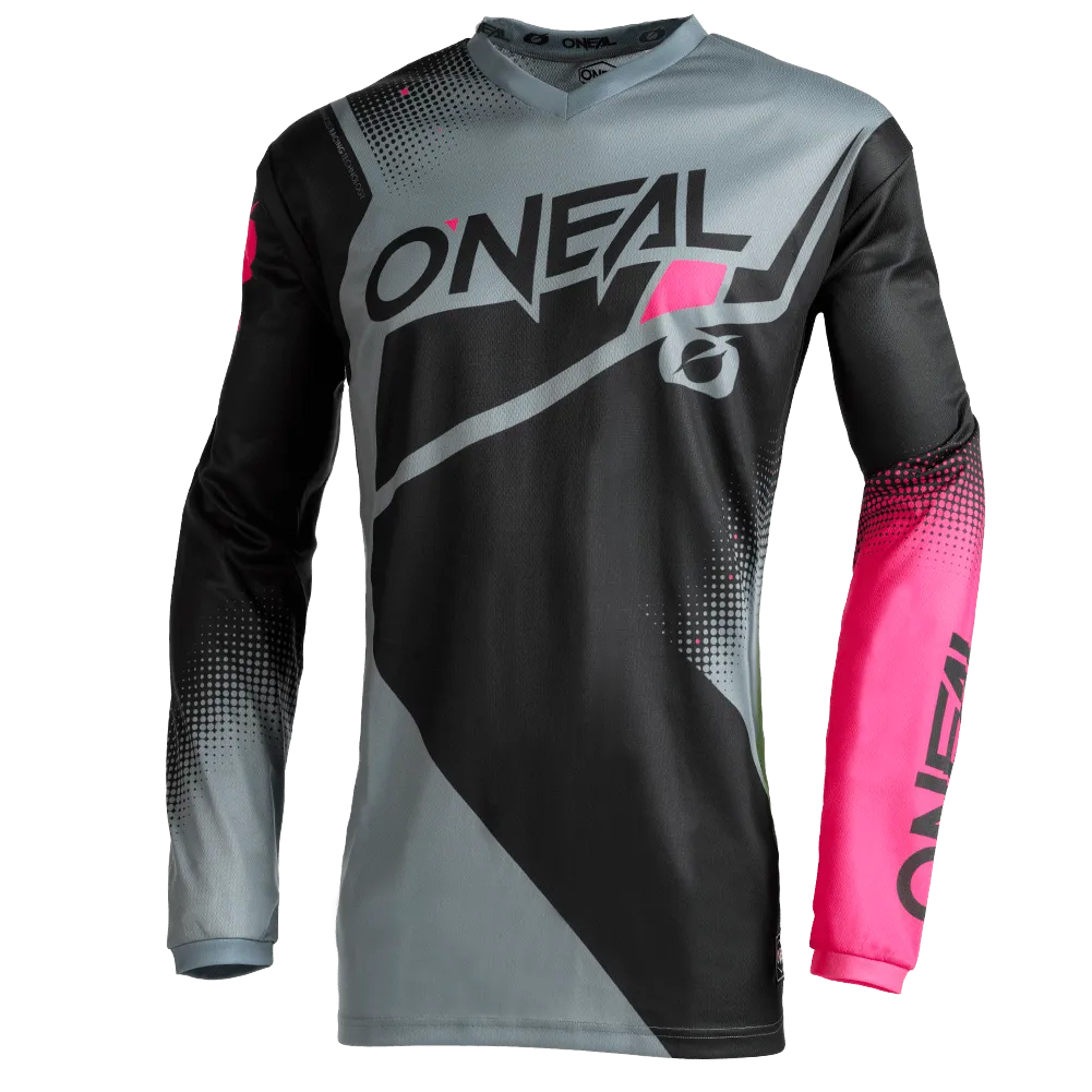 O'Neal Girls Element Racewear Jersey Black/Gray/Pink