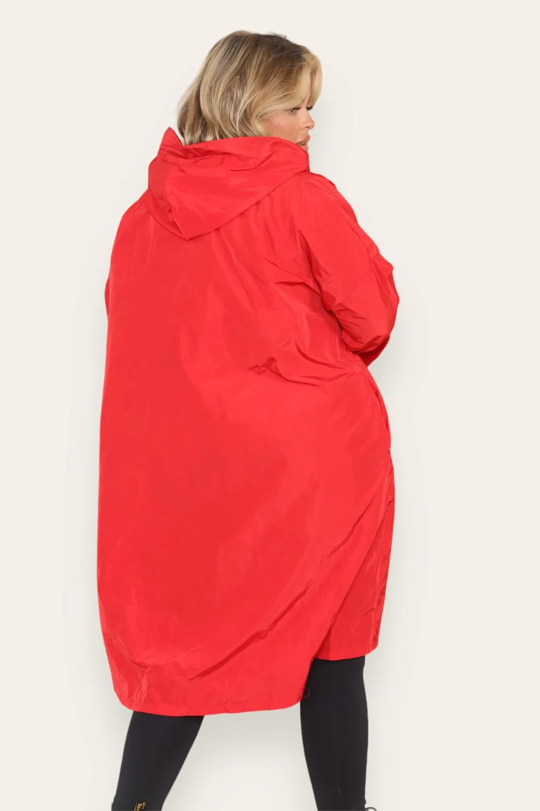 Oversized Hooded Rain Mac
