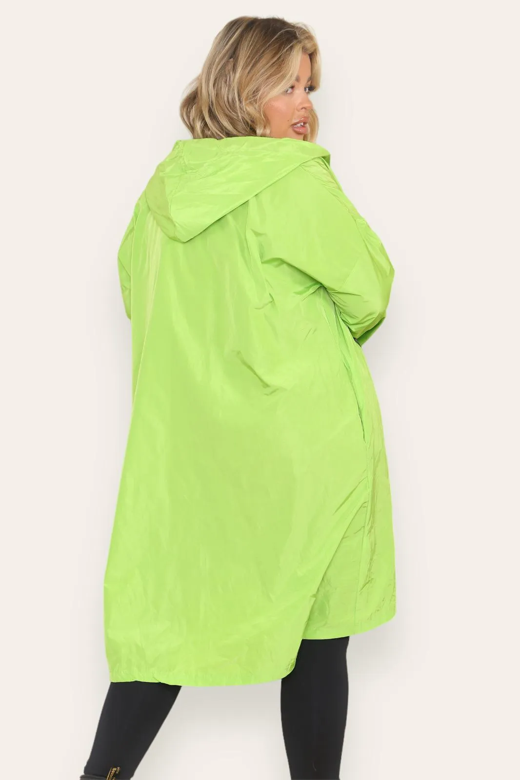 Oversized Hooded Rain Mac