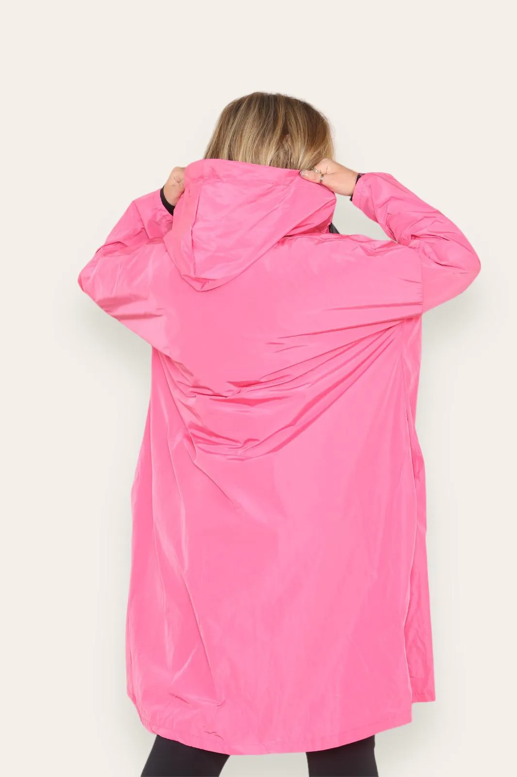 Oversized Hooded Rain Mac