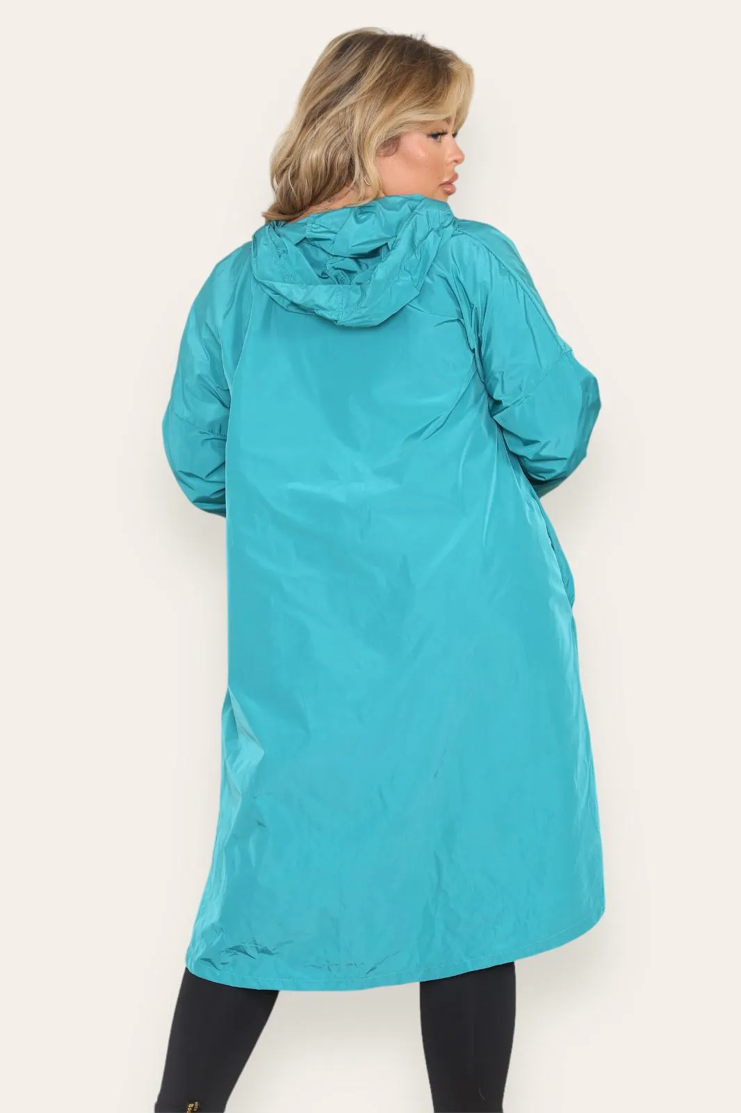 Oversized Hooded Rain Mac