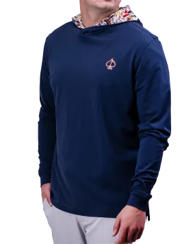 Performance Golf Hoodie - Navy Splatter