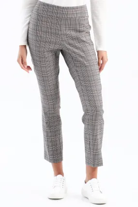 PLAID STRETCH PANTS