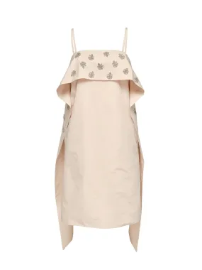 Poly Chambray Soft Taffeta Dress (Soft Blush)
