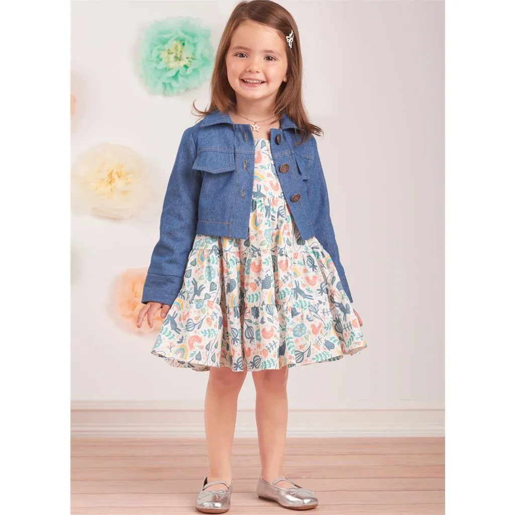 Simplicity Sewing Pattern S9899 Toddlers' Jacket and Dresses