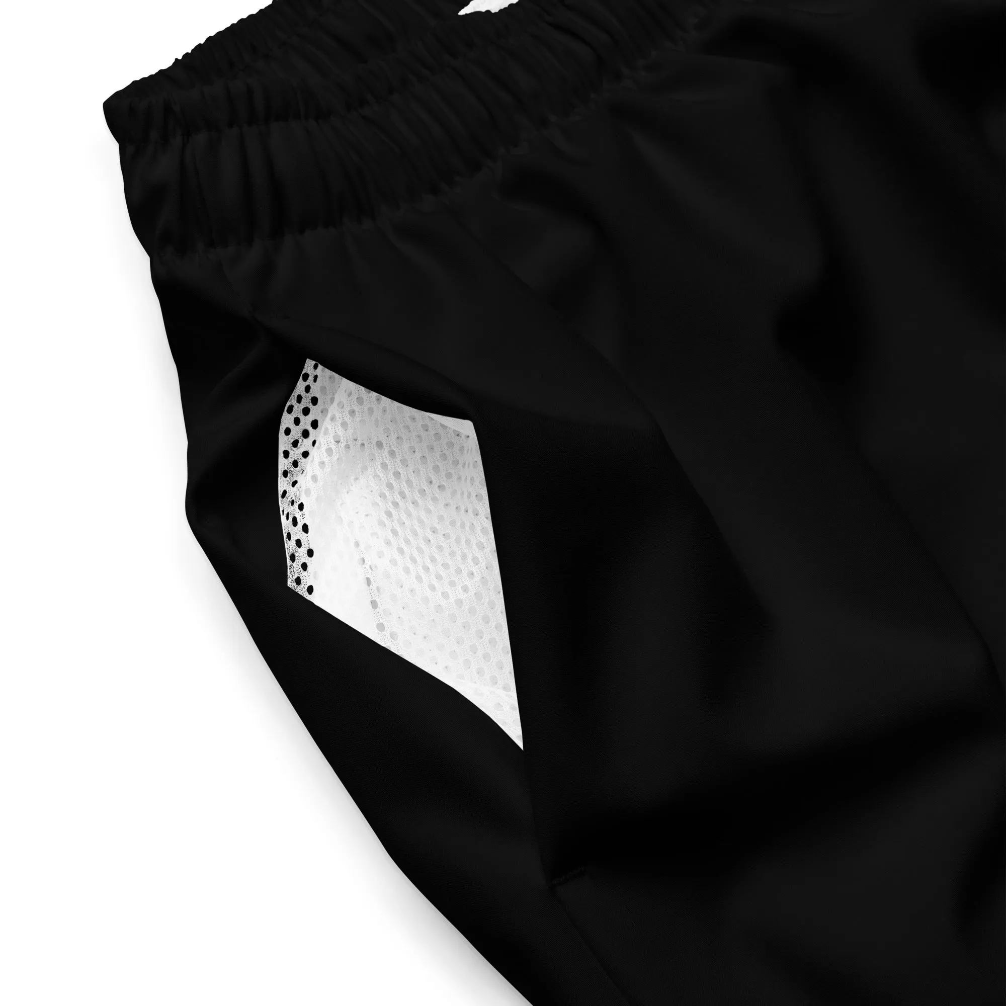 Sixty Eight 93 Logo White & Black Men's Swim Trunks