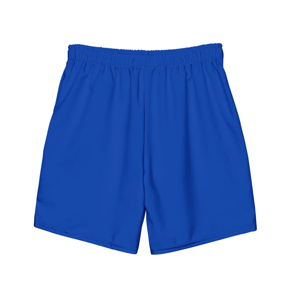 Sixty Eight 93 Logo White & Blue Men's Swim Trunks
