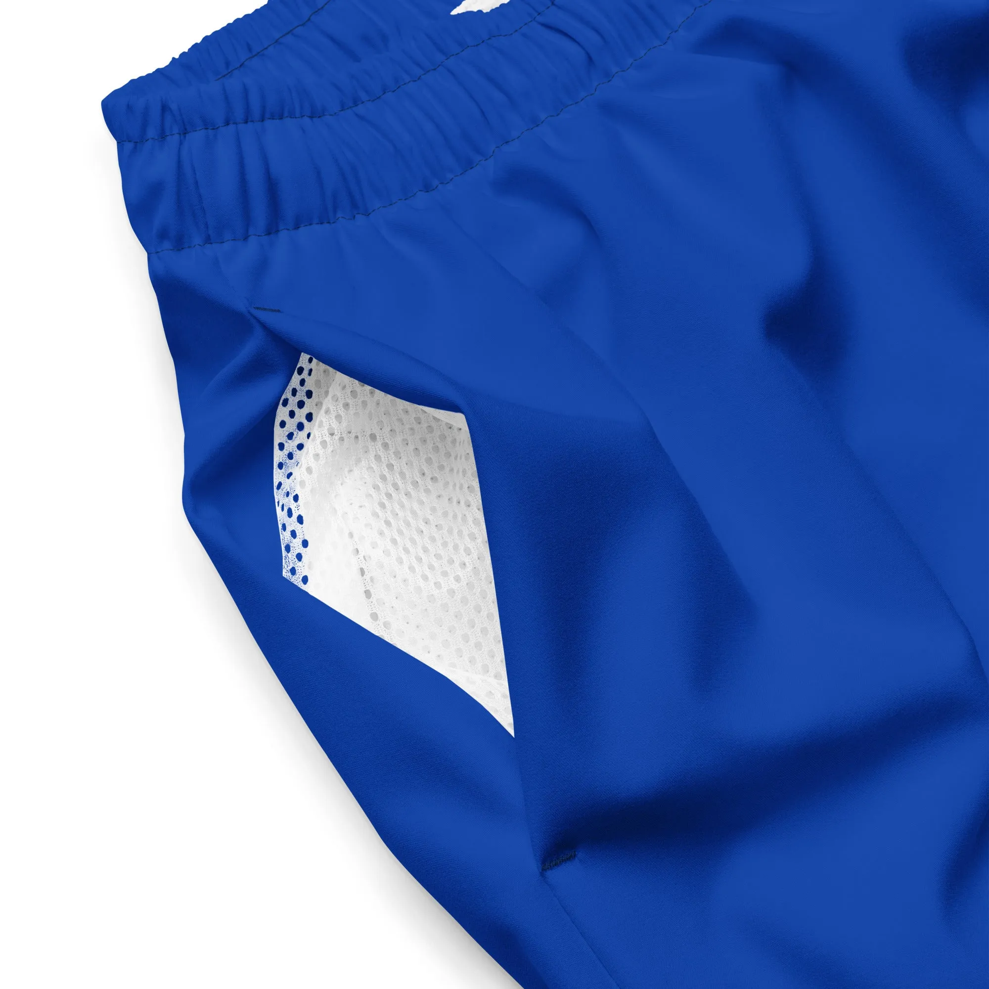 Sixty Eight 93 Logo White & Blue Men's Swim Trunks