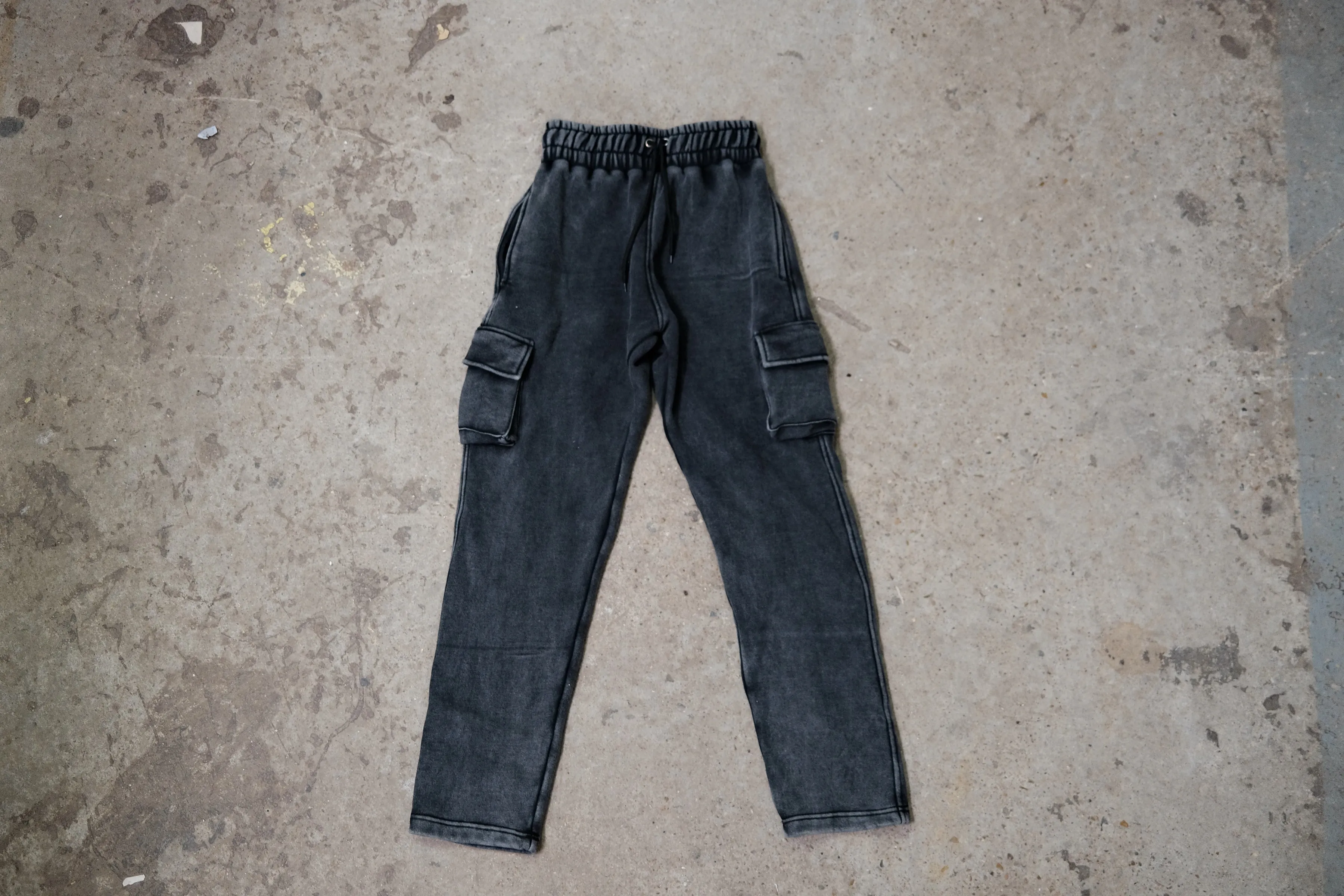Space City Acid Wash Cargo Sweats | 400 GSM | Blank House