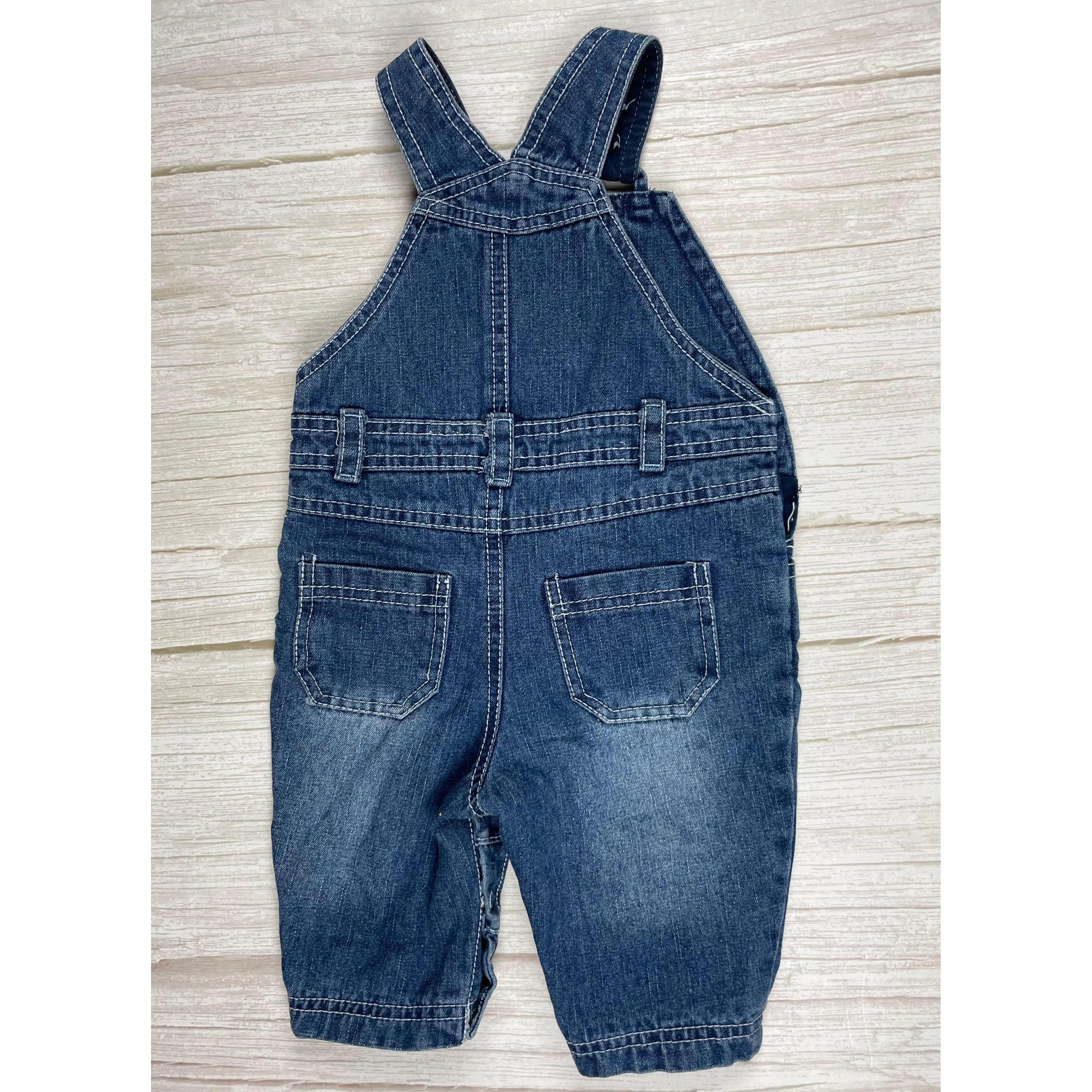 St Bernard Classic Bib & Brace Denim Overalls - Size 3/6M
