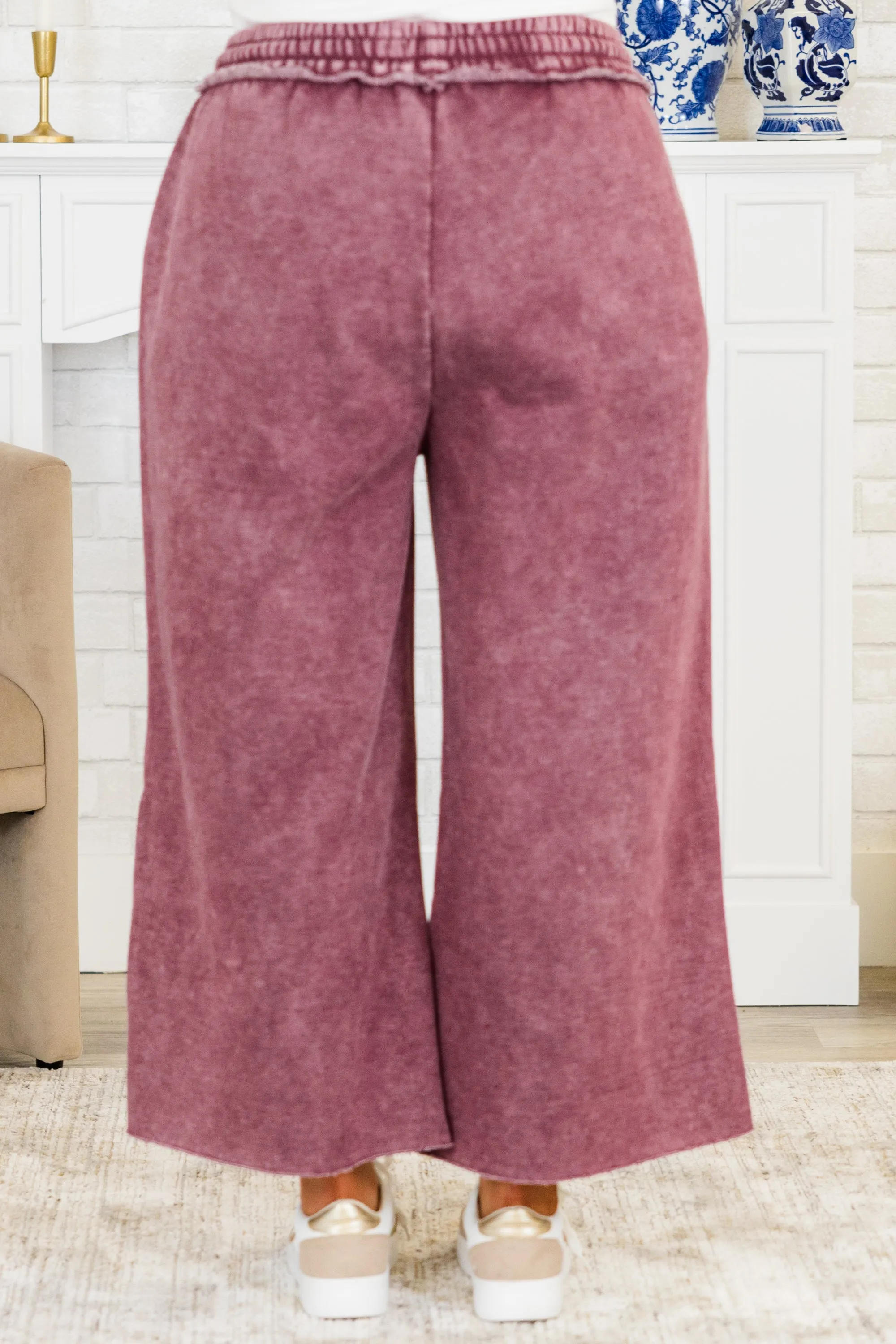 Sunday Scaries Sweatpants, Eggplant
