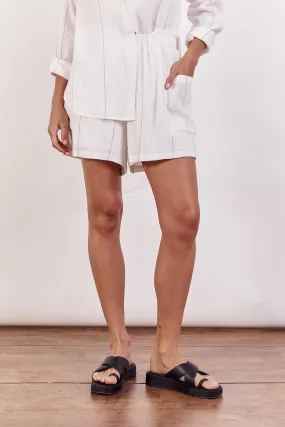 The Ainsley pocket shorts - black stripe