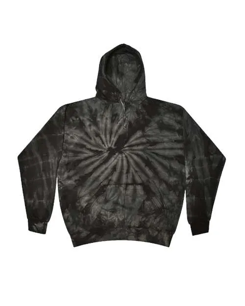Tie-Dyed Hooded Sweatshirt - Spider Black