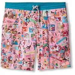 Tommy Bahama Men's 8-Inch Artist Series Baja Scenic To Believe It Swim Trunks - Beach Blossom