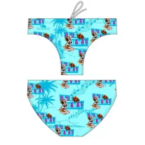 TURBO Men's Water Polo Swimsuit Blue Hawaii