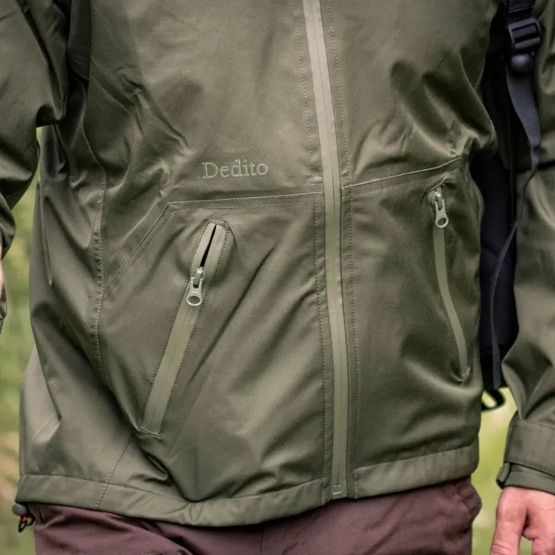 Waterproof Lightweight Jacket In Green