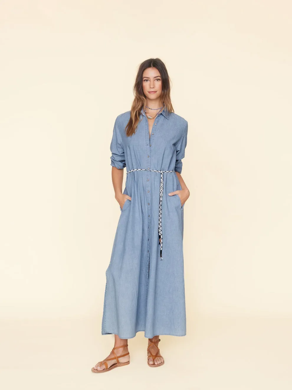 Xirena Bowen Maxi Dress in Dusty Blue